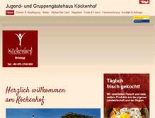 Tablet Screenshot of koeckenhof.com